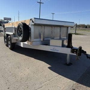 2025 NORDTEK 82X14 FOOT ALUMINUM DUMP TRAILER 2-7000LB AXLES DL0282
