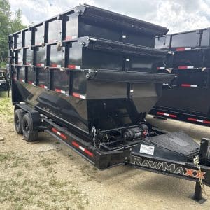 2026 RAWMAXX RDX16BP16K ROLLOFF TRAILER WITH 3 16FOOT BINS 2-8K AXLES RO4842