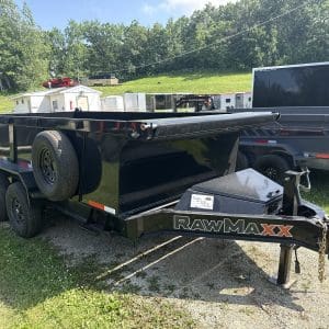 2026 RAWMAXX LPX 14'X83" BUMPER PULL DUMP TRAILER 2-7000 LB AXLES RO3781