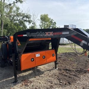 2026 RAWMAXX LPXT14'X83" GOOSENECK DUMP TRAILER 2-7000 LB AXLES RO4346