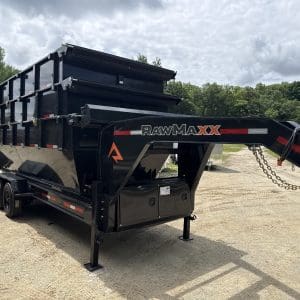 2026 RAWMAXX RDX20GN20 GOOSENECK ROLLOFF TRAILER WITH 3-20 FOOT BINS 2-10K AXLES RO4843