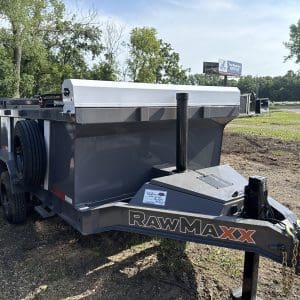 2026 RAWMAXX LPXT14'X83" BUMPER PULL DUMP TRAILER 2-8000 LB AXLES RO4497