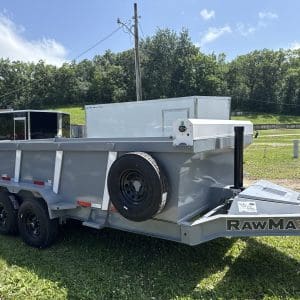 2026 RAWMAXX LPXT16'X83" BUMPER PULL DUMP TRAILER 2-7000 LB AXLES RO4463