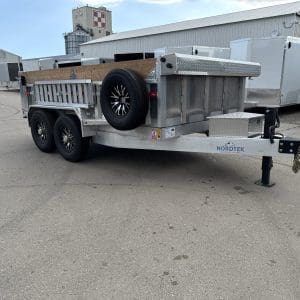 2025 Nordtek 82x12 Foot Aluminum Dump Trailer 2-7000lb axles Aluminum wheels DL0643