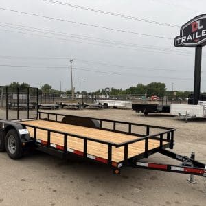 2027 ABU 82X18 RU235 TANDEM AXLE UTILITY TRAILER 2-3500LB AXLES DL4922