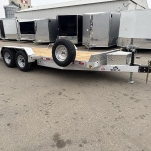 2027 NORDTEK 82X18 FOOT HYDRAULIC TILT BED 2-5200LB AXLES STEEL WHEELS DL1745