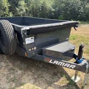 2027 LAMAR 10X60 7K MINI DUMP SINGLE 7000LB AXLES RO7301