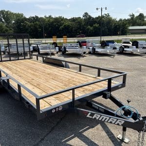 2027 LAMAR 83X18 UTILITY TRAILER WITH 2-3500LB AXLE RO7358