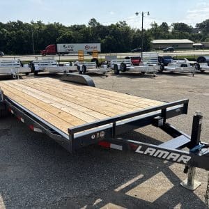2027 LAMAR 83X20 10K CAR HAULER WITH 2-5200LB AXLES STEEL WHEELS RO7348