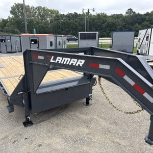 2027 LAMAR 24X102 FA GOOSENECK EQUIPMENT TILT TRAILER WITH 2-7K AXLES RO9176