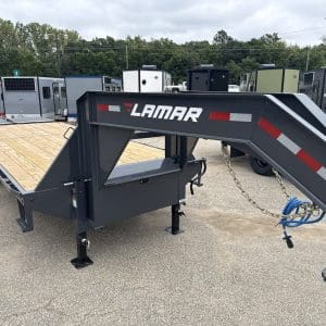 2027 LAMAR 25X102 FD GOOSENECK EQUIPMENT TRAILER WITH 2-10K AXLES RO9181