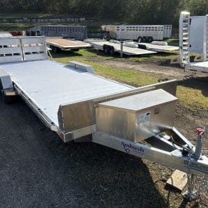 2026 AMBUSH EQUIPMENT TRAILER 81X22 WITH 2-5200LB AXLES ALUM WHEELS RO4887