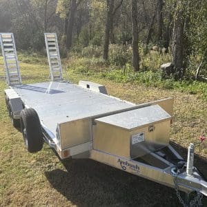 2026 AMBUSH 81X18 EQUIPMENT TRAILER WITH 2-5200LB AXLES RO4815