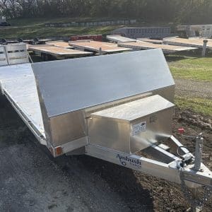2026 AMBUSH EQUIPMENT TRAILER 81X30 WITH 2-5200LB AXLES ALUM WHEELS RO4823