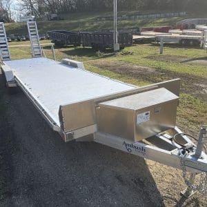 2026 AMBUSH EQUIPMENT TRAILER 81X30 WITH 2-5200LB AXLES ALUM WHEELS RO4831