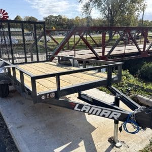 2027 LAMAR 60X10 UC UTILITY TRAILER WITH 3500LB AXLE RO9723