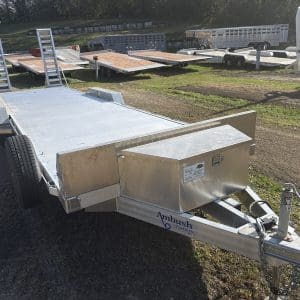 2026 AMBUSH EQUIPMENT TRAILER 81X26 WITH 2-5200LB AXLES ALUM WHEELS RO4822