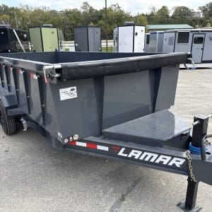 2027 LAMAR 16X83 16K LOW-PRO DUMP TRAILER 2-8000LB AXLES RO9827