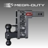 MEGA-DUTY 2 INCH SHANK 5" DROP DUAL BALL MOUNT