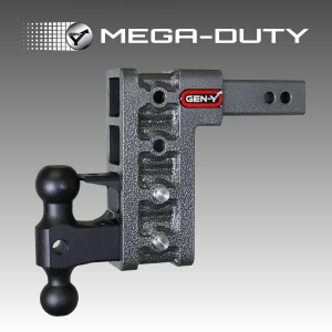 MEGA-DUTY 2 INCH SHANK 5" DROP DUAL BALL MOUNT