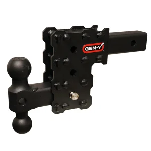 GEN-Y 10K PHANTOM-X: 4.5" DROP DUAL BALL MOUNT HITCH - GH-2613X-RB