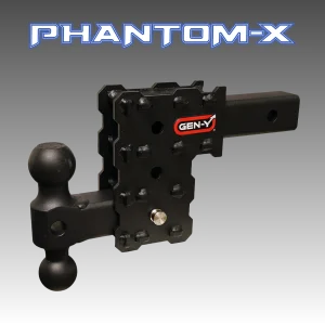 GEN-Y 16K PHANTOM-X: 5" DROP DUAL BALL MOUNT HITCH - GH-2413X-RB