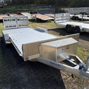2026 AMBUSH 81X18 EQUIPMENT TRAILER WITH 2-5200LB AXLES RO4885